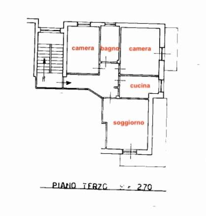 Appartamento al piano terzo con garage