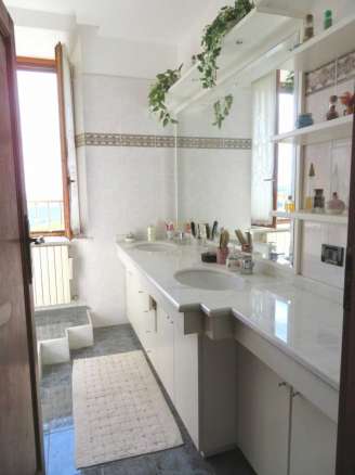 Brick built house with exclusive garden and olive grove for sale in the countryside of Falerone, Fermo province, Marche