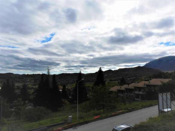 Apartment in Sarnano with views towards the center of the village, the hills and mountains