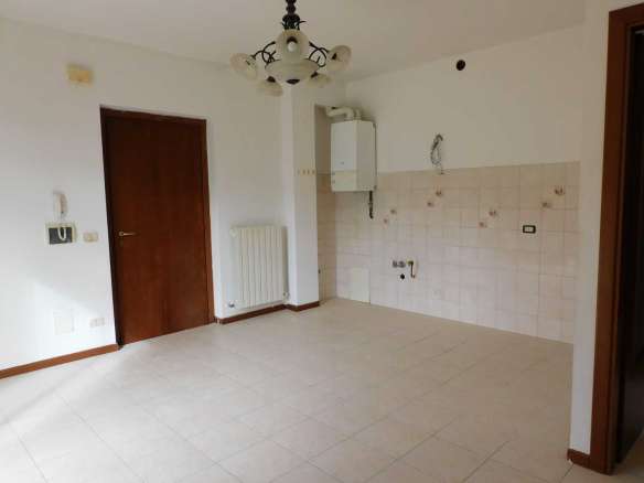 Apartment in Sarnano with views towards the center of the village, the hills and mountains