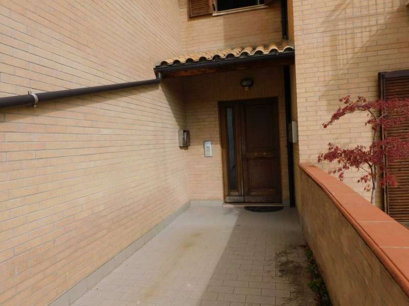 Apartment in Sarnano with views towards the center of the village, the hills and mountains