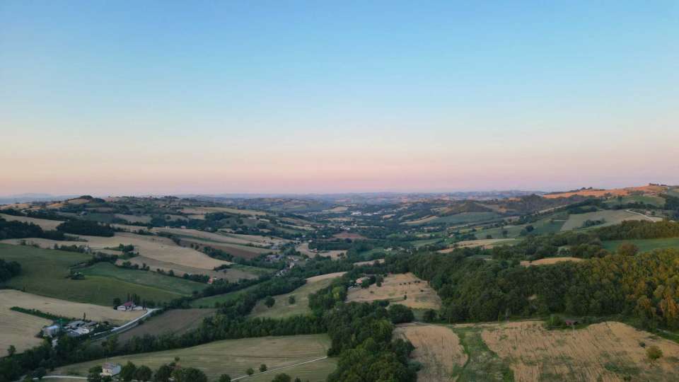 Ruins and agricultural land in San Ginesio